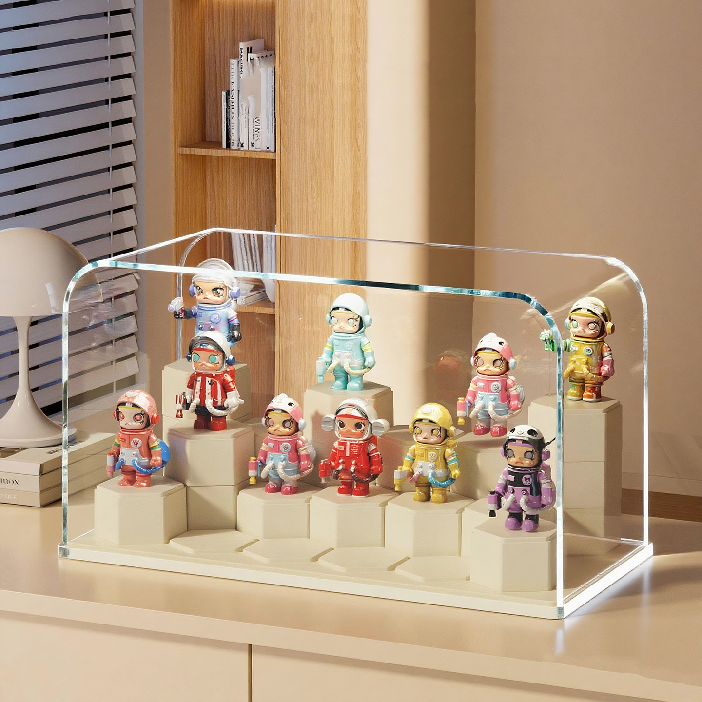 手办陈列架盲盒公仔收纳展示架