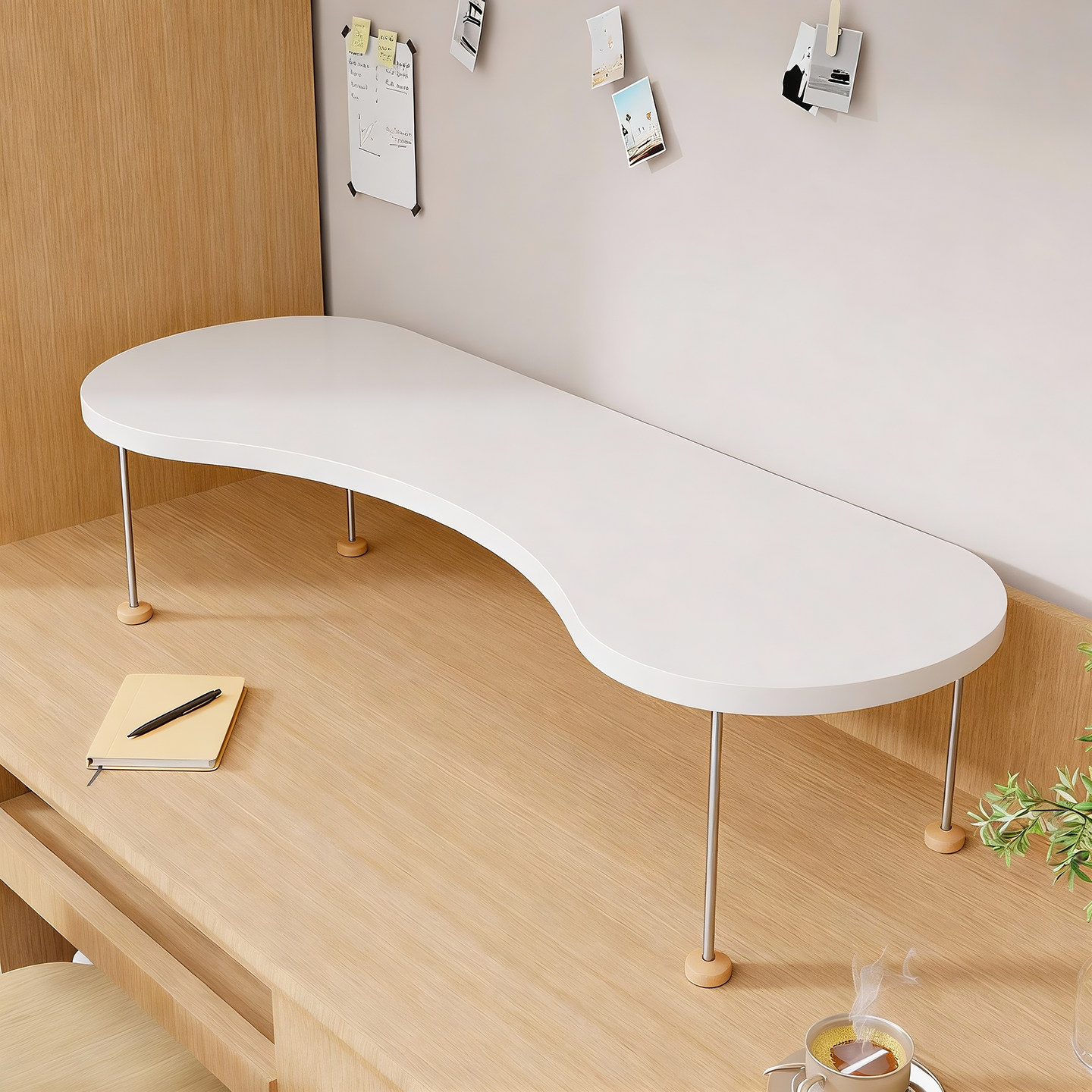 宿舍桌面增高架学生桌缝隙笔记本电脑放置架多功能分层键盘收纳架