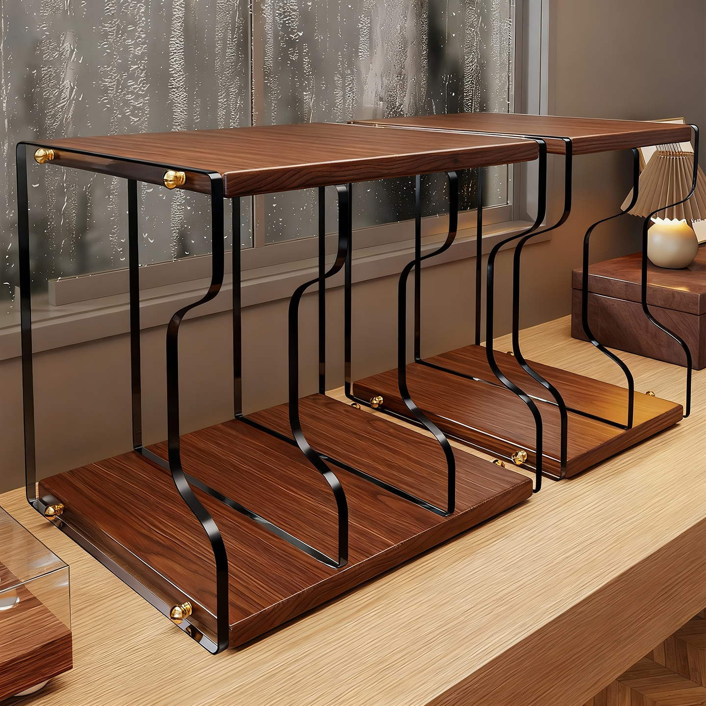 黑胶唱片收纳架亚克力展示架