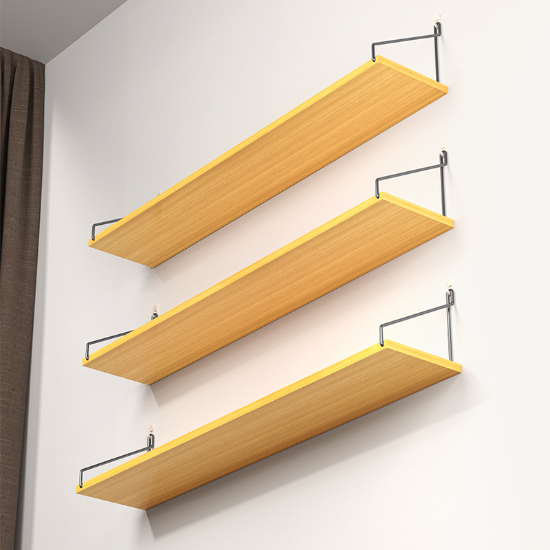 打孔墙上置物架挂墙免打孔