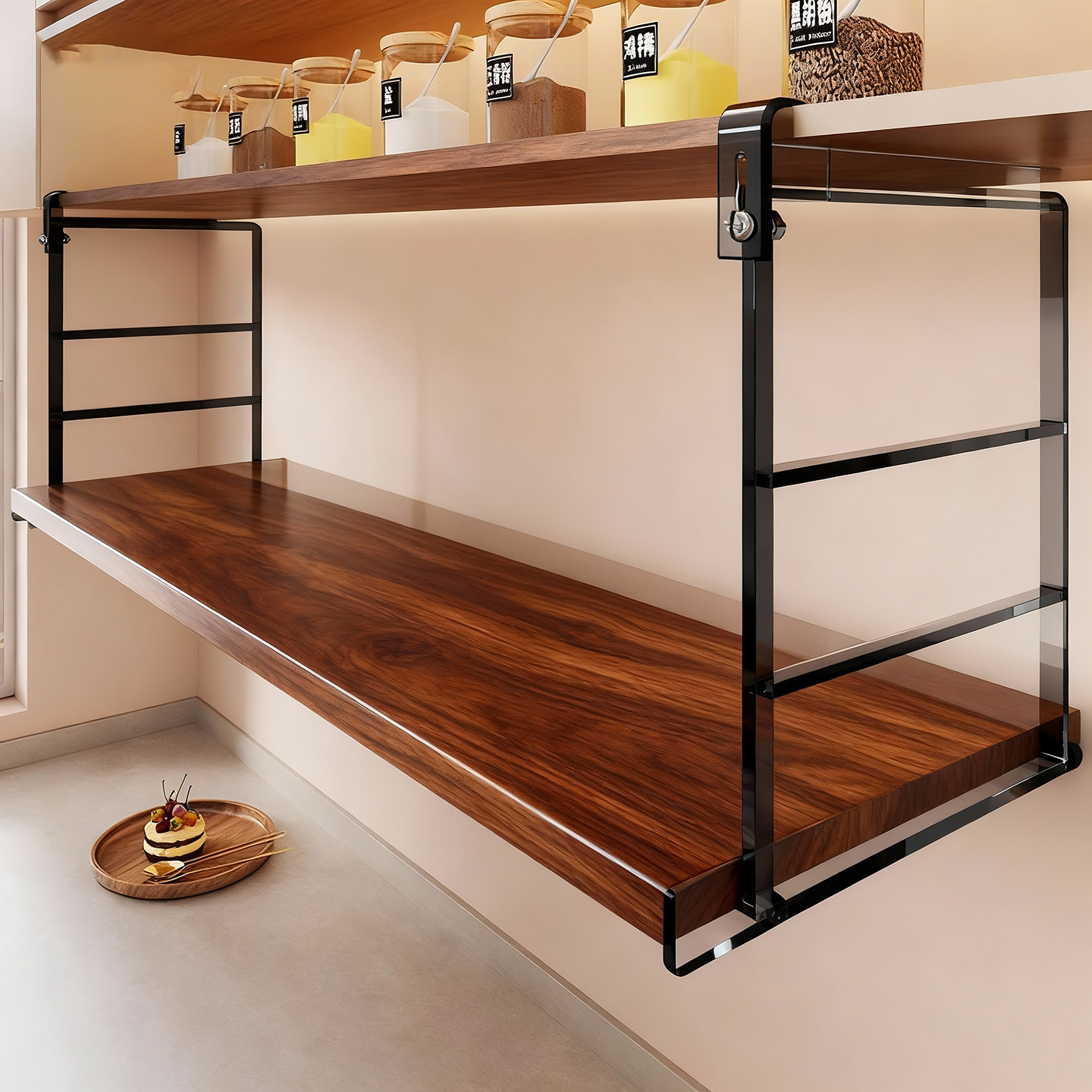 厨房吊柜微波炉烤箱置物架家用调味料收纳架锅具杯具保鲜膜整理架,厨房/烹饪用具,厨房置物架/置物柜/角架,淘宝优惠券,粉丝福利购,淘宝优惠卷