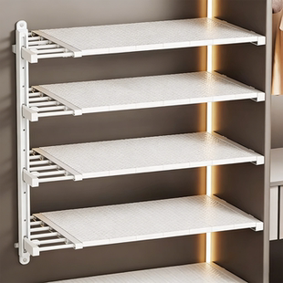 自由伸缩柜内分层隔板主机柜收纳改造神器零食饮料柜内分类置物架