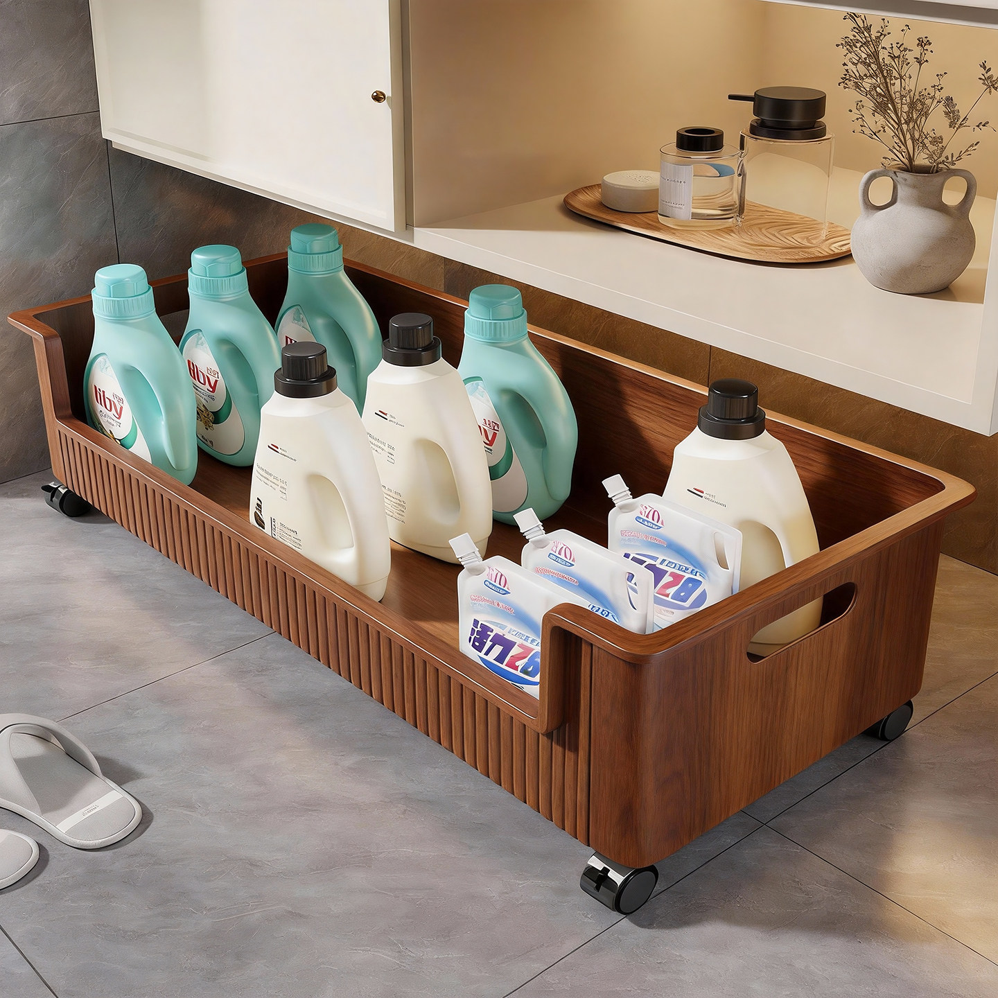 浴室柜下置物架卫生间阳台洗衣机旁洗衣液收纳小推车洗手间储物架,家庭/个人清洁工具,浴室角架/置物架,淘宝优惠券,粉丝福利购,淘宝优惠卷