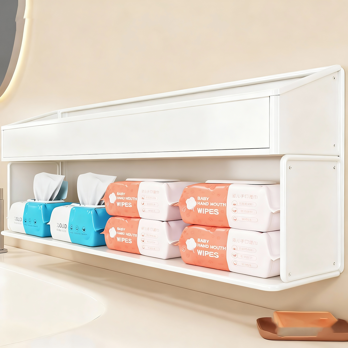 洗漱台壁挂式收纳架置物架