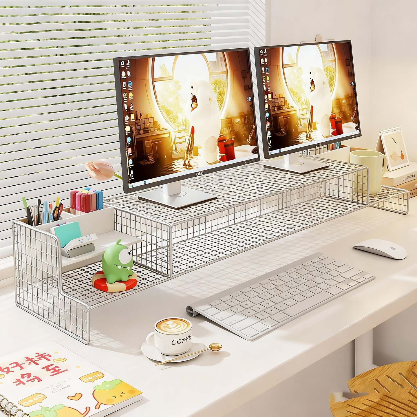 台式电脑增高架抽屉式