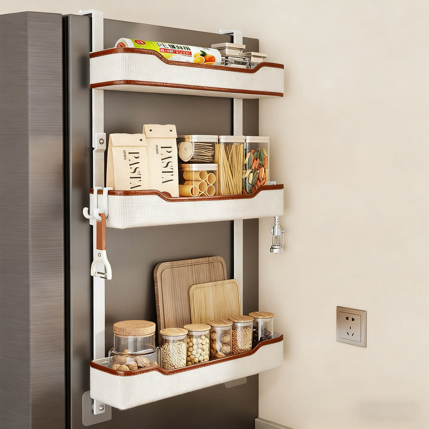 冰箱保鲜膜置物架碗盘案板砧板