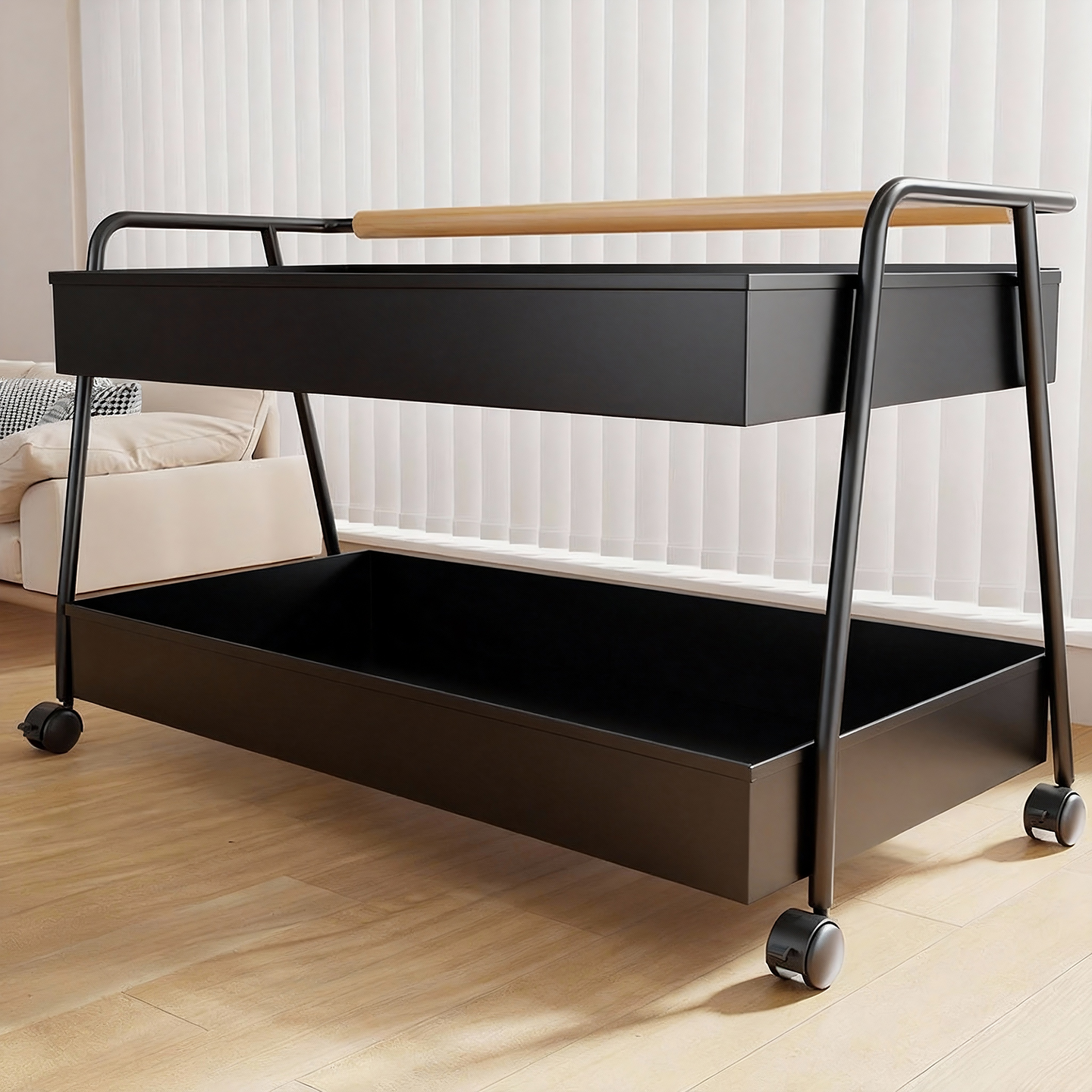 桌下书架置物架儿童绘本收纳架