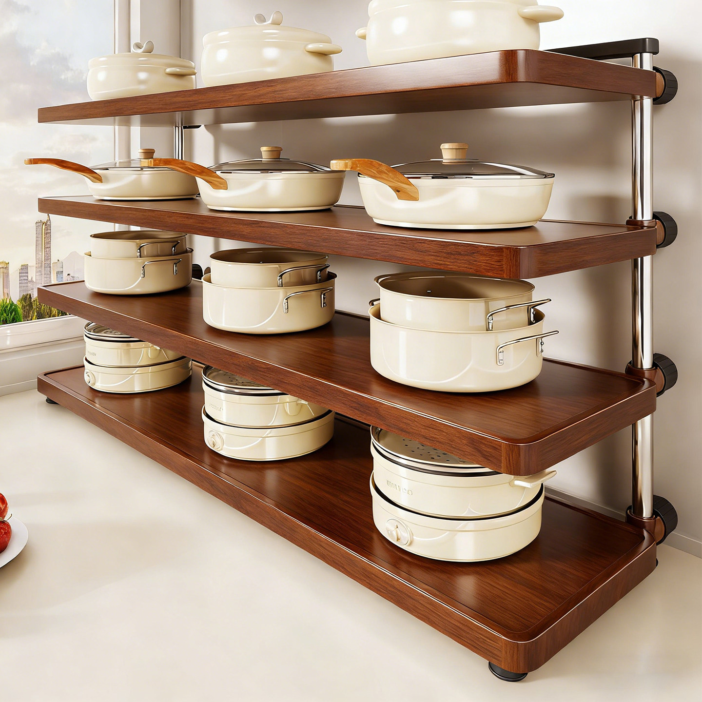 厨房锅具置物架台面多功能多层电饭煲电锅收纳架下水槽碗碟放置架,厨房/烹饪用具,厨房置物架/置物柜/角架,淘宝优惠券,粉丝福利购,淘宝优惠卷