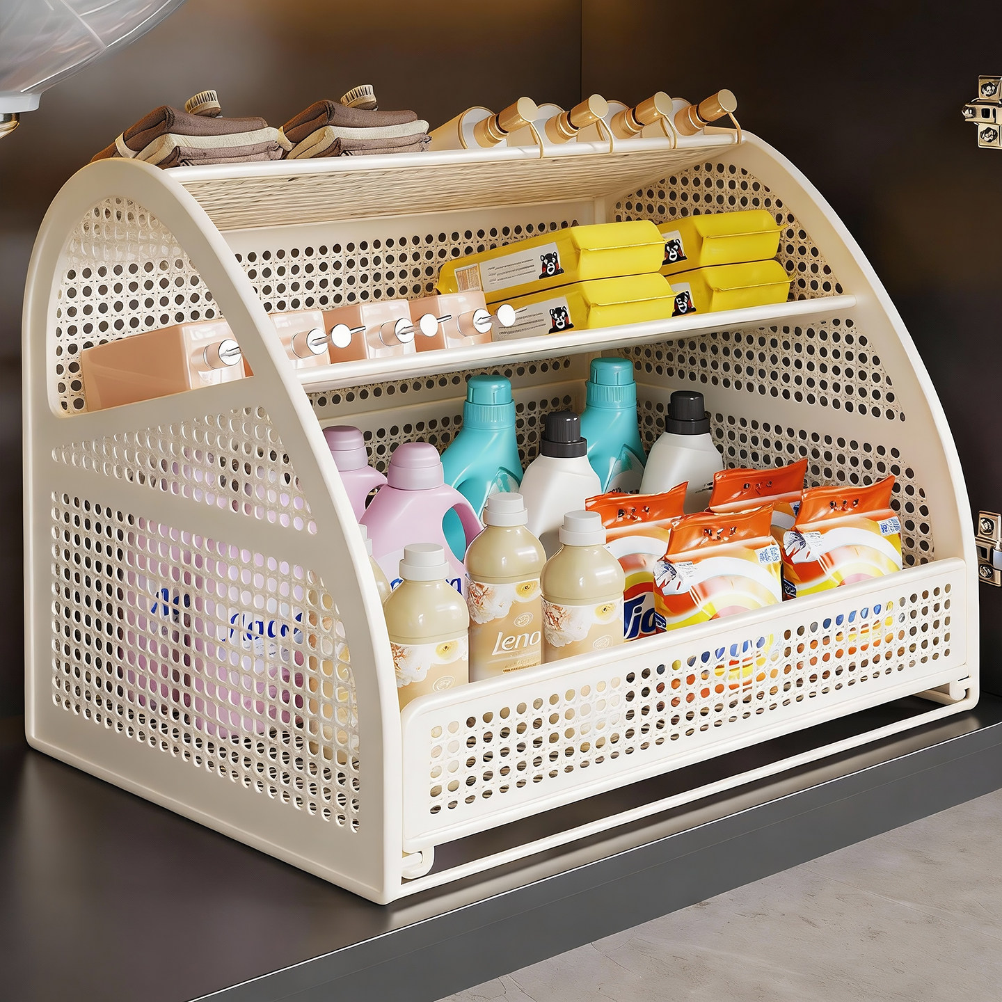 下水槽置物架浴室柜内洗衣液洗发水收纳架卫生间多层抽拉式储物架,家庭/个人清洁工具,浴室角架/置物架,淘宝优惠券,粉丝福利购,淘宝优惠卷