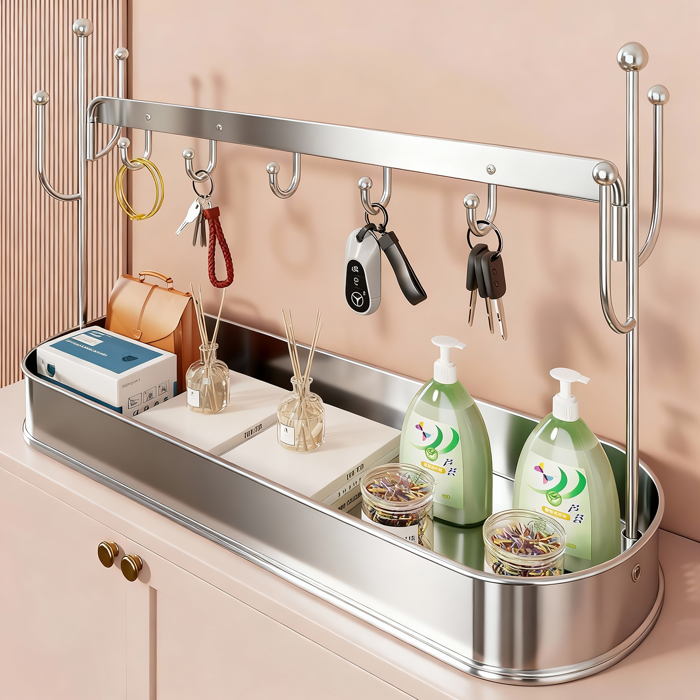 玄关钥匙收纳摆件家用入户门口