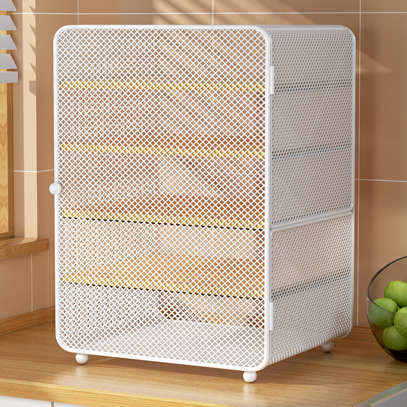 厨房置物架剩菜多层收纳架盒透气