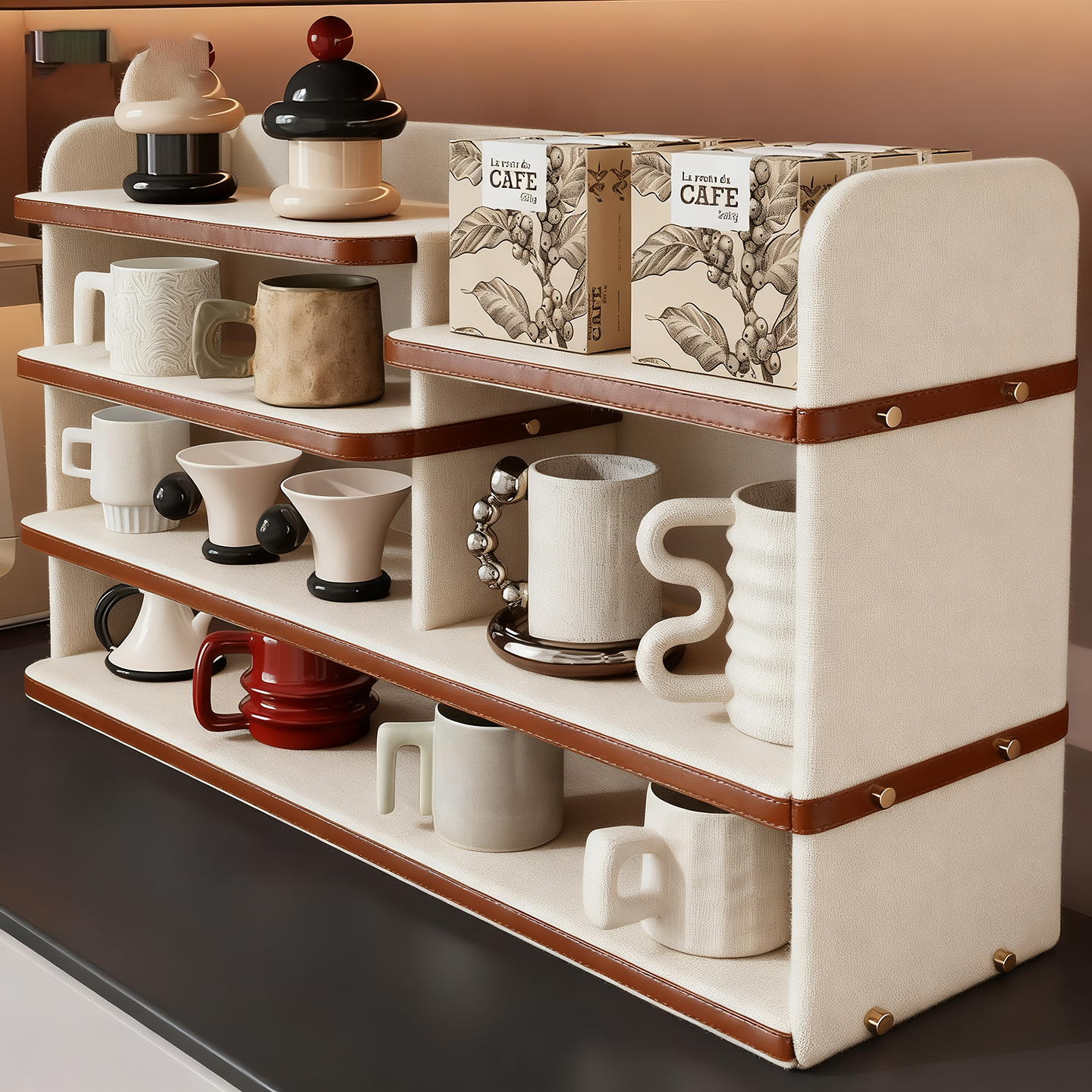 桌面高颜值杯子置物架