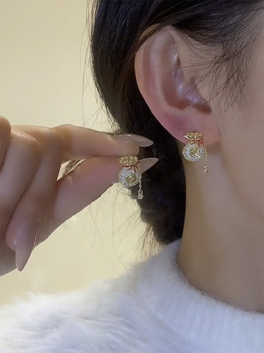 福袋耳钉2024年新款爆款耳环女独特气质925纯银针耳饰轻奢高级感