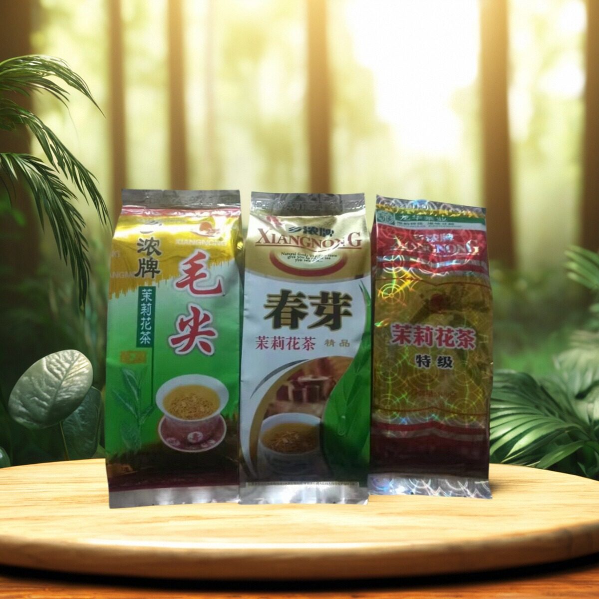 香浓绿茶茉莉花茶春芽茶毛尖红茶铁观音茶2023高端茶叶100克