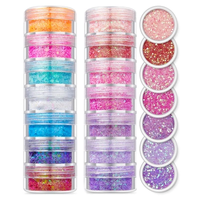 colors nail art shimmering nail accessories glitter