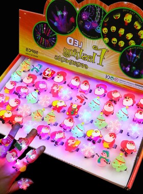 Christmas luminous rings small toy decor children gifts