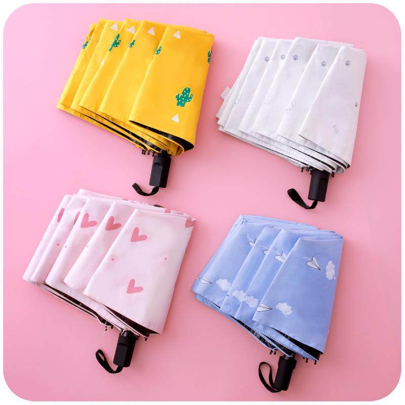 晴雨两用伞 防晒防紫外线黑胶女小清新雨伞女少女心ins太阳伞折叠|ruв категории начало ежедневно, зонтик/дождь/дождь/водостойкость, зонтик - от Buy2taobao.com для оказания профессиональной услуги покупки агента Taobao