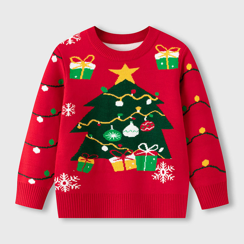 Childrens Autumn/Winter Christmas Tree Sweater kids pullover