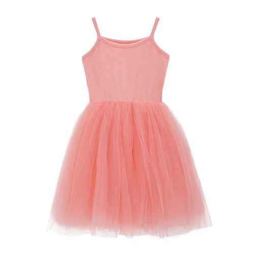 Summer girls' camisole dress, children's mesh dress, girls'