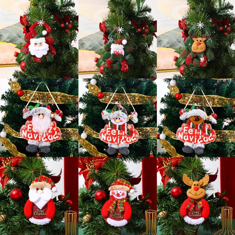 Christmas Decorations Christmas Tree Pendants elk Santa doll