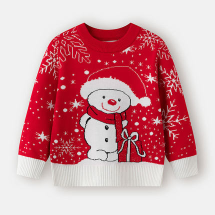 Christmas autumn winter girls' base pullover knitted sweater