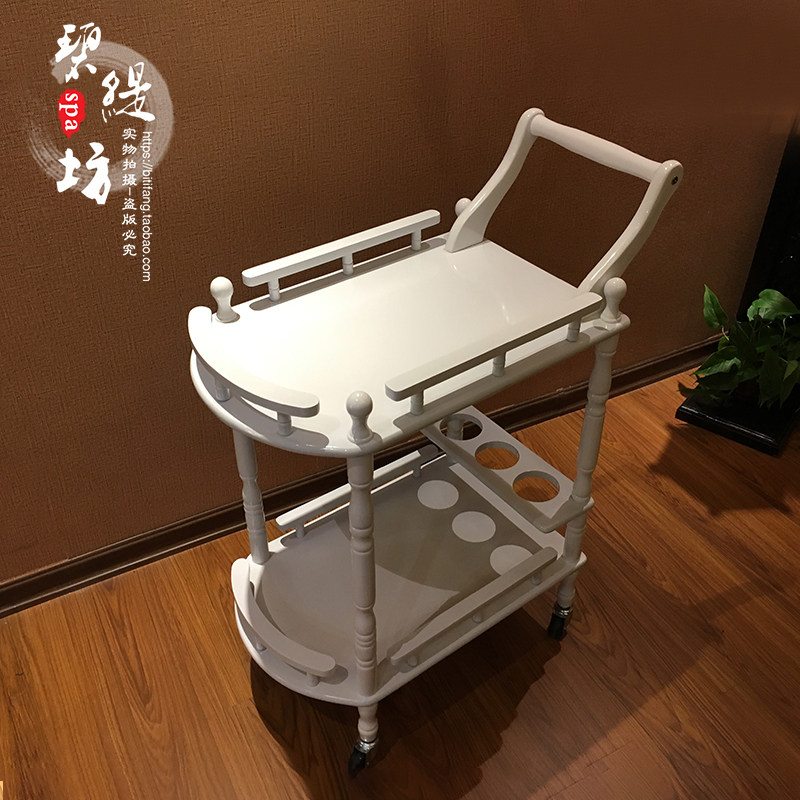实木烤漆小推车美容院专用欧式多功能工具车美容置物架子包邮