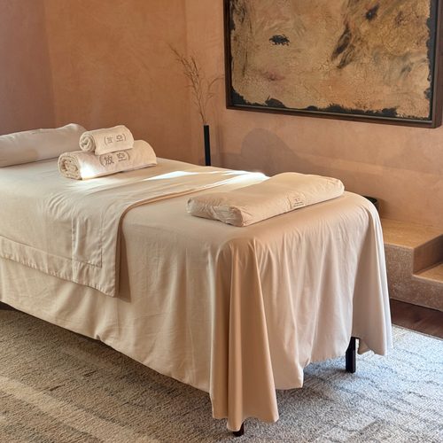 100%原棉疗愈SPA四件套美容床罩