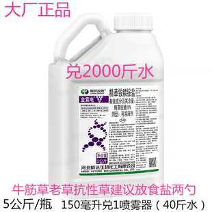 柑桔除草剂正品威远金紫电精草铵膦铵盐草铵膦非耕地杂草除草剂