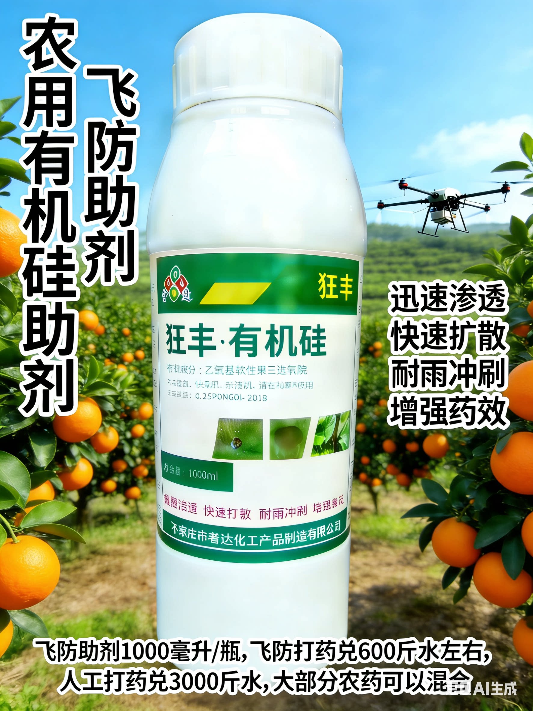 农业用飞防有机硅增效剂图片