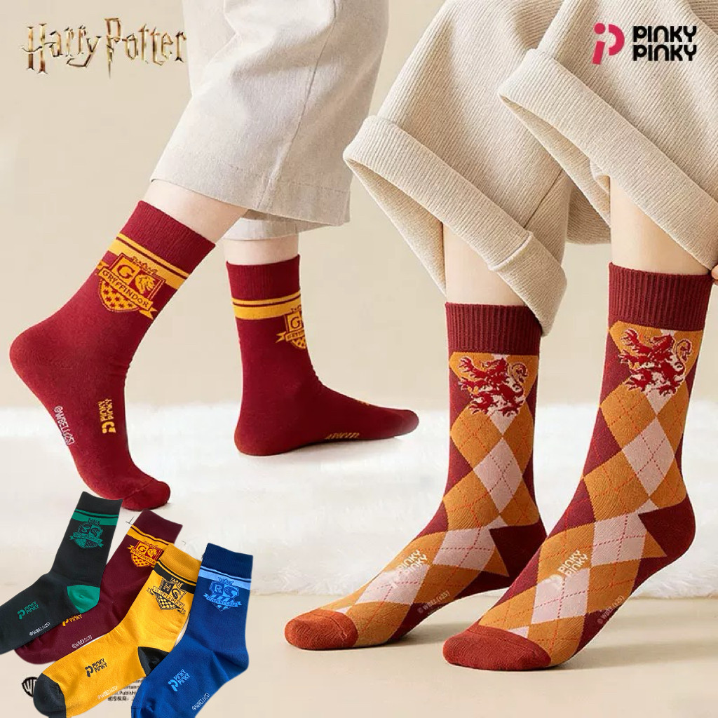 哈利波特正版周边学生袜子赫敏格兰芬多魔法学院运动棉袜吸汗礼物