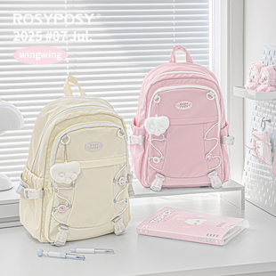 「可爱小翅膀！天使书包」Rosyposy柔设双肩包ins背包学生旅行