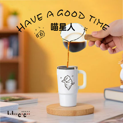 【喵星人微霸杯】120ml 微霸户外露营杯 可挂绳水杯便携式咖啡杯