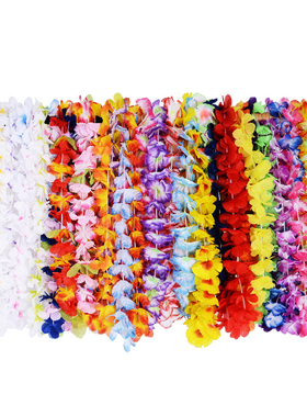 儿童成人彩色夏威夷挂脖花环演出颁奖迎新颈环Hawaii flower Leis