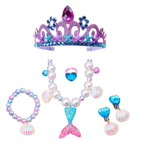 女童小美人鱼生日装扮皇冠