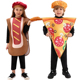 cos服装 儿童圣诞节美食Hot Dog 舞台演出披萨热狗香肠角色扮演服