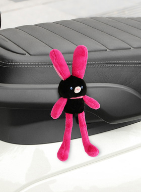 雅迪冠能c16电动车装饰品t60/c15公仔车尾毛绒玩偶挂件小配件摆件