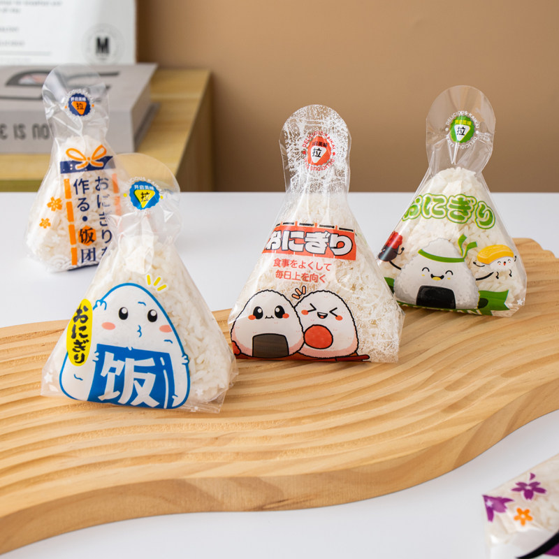 日式三角饭团包装袋纸专用海苔寿司diy模具袋子食品级微波可加热