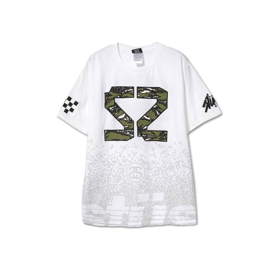 stussy ss camo 35 tee 机车赛道风复古夏季半袖宽松短袖潮流t恤 男装 T恤 原图主图