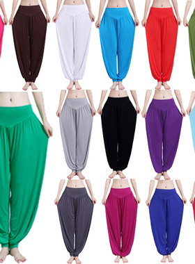 Big size XXL Yoga pants瑜伽裤 收口灯笼裤 舞蹈裤太极裤 瑜伽服