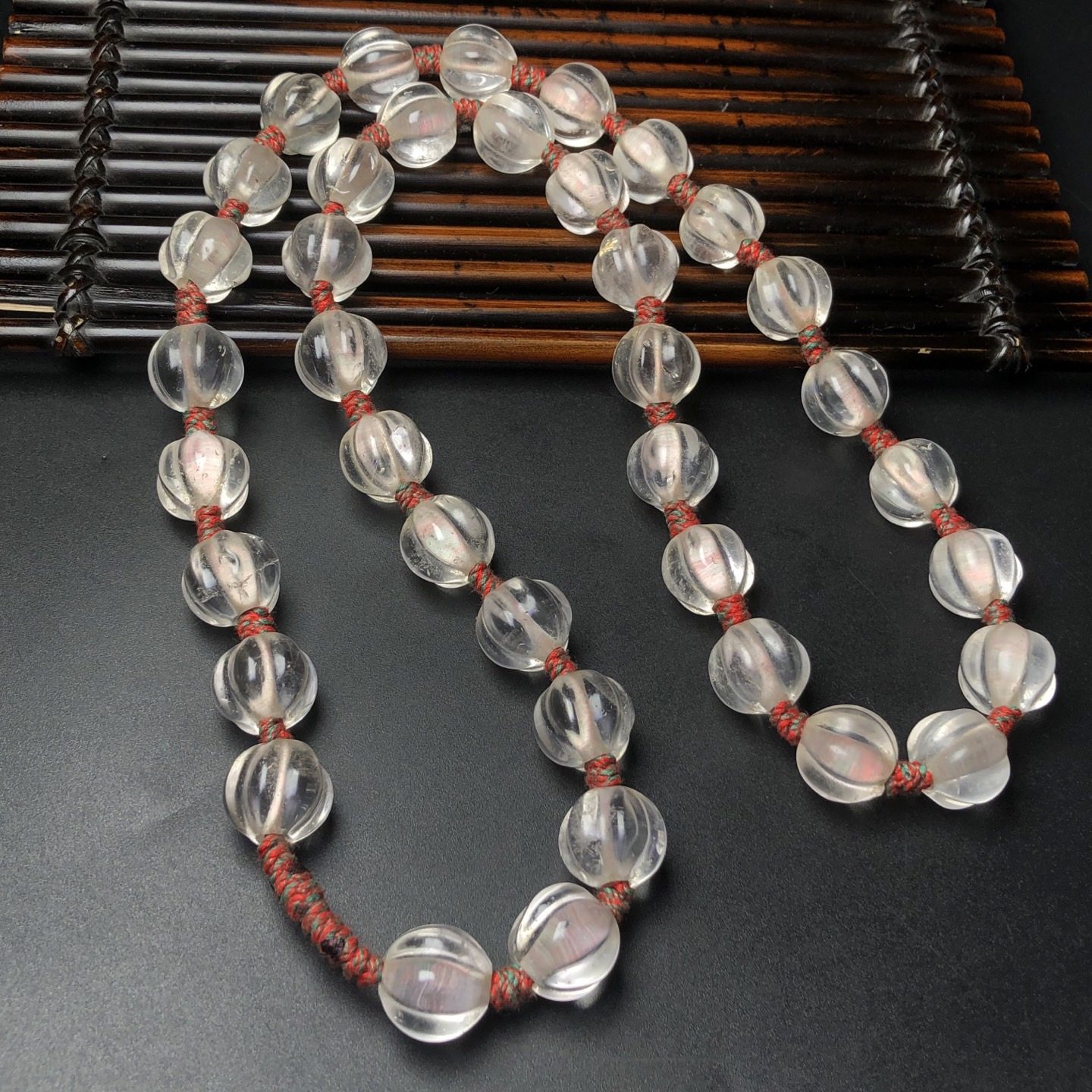 藏区回流老料水晶瓜珠项链挂件手持把件配饰尺寸：15*14毫米*38颗,饰品/流行首饰/时尚饰品新,颈饰,淘宝优惠券,粉丝福利购,淘宝优惠卷