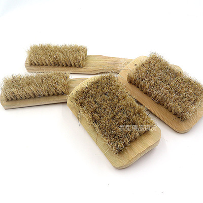 猪毛板刷洗鞋刷家用洗衣刷软毛正宗猪鬃毛竹制干洗店不伤衣服刷子