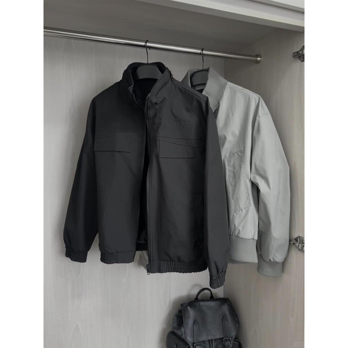 300斤大码工装外套男款秋季美式