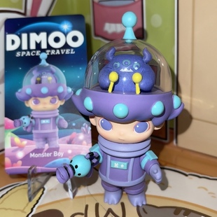 正版泡泡玛特 DIMOO 太空旅行系列 魔怪星人