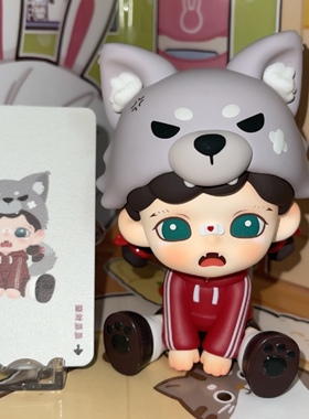 正版盲盒 Zoraa 不能说的秘密系列 呜呜灰狼