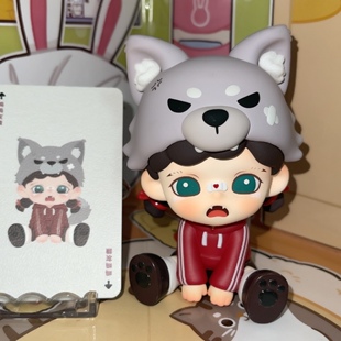 正版盲盒 Zoraa 不能说的秘密系列 呜呜灰狼