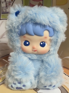 正版 HACI 小熊软糖系列搪胶毛绒挂件 蓝莓软糖