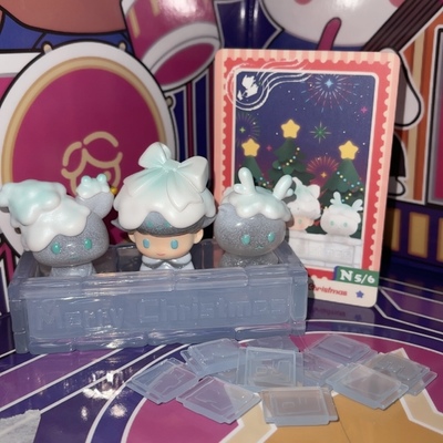 正版泡泡玛特 DIMOO 雪人来的信 点题冰砖