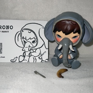 正版泡泡玛特 小野 宽恕之城 大象