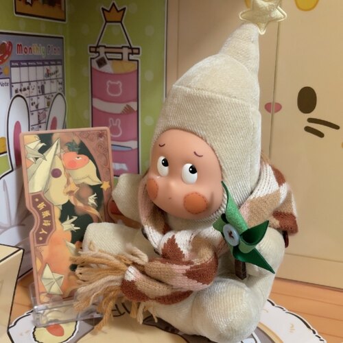 正版盲盒 星星人奇幻童话系列毛绒盲盒公仔玩偶 折纸诗人