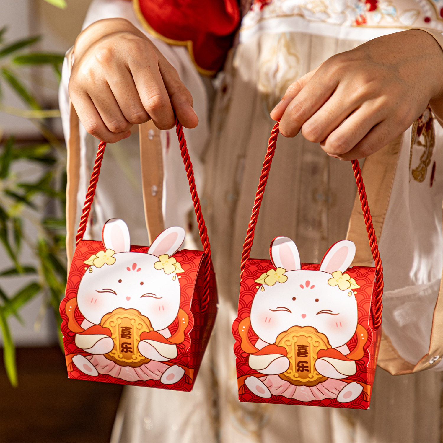 月饼盒单个装迷你小礼盒2个装幼儿园伴手礼盒子2025空中秋礼品盒